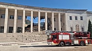 Foto del crollo del tribunale di Bolzano, 16 luglio 2026. Landesfeuerwehrverband Südtirol﻿