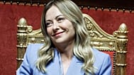 talian Premier Giorgia Meloni addresses the Senate, at the Italian Parliament in Rome, Thursday June 11, 2026