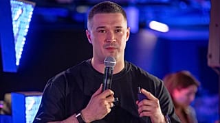 Mychajlo Fedorow spricht bei einer Presseunterrichtung für Journalistinnen und Journalisten in Kyjiw, Ukraine, am Donnerstag, 16. Juli 2026.