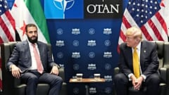 U.S. President Donald Trump meets with Syrian President Ahmad al-Sharaa