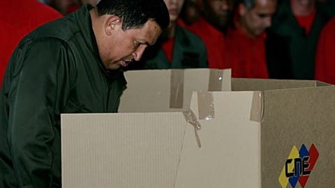 File photo: Chaves voting in the elections.
