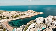 Malta’s coastline attracts many tourists for water sports and diving 