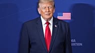 يصل الرئيس دونالد ترامب إلى الكلية الحربية للجيش الأمريكي في كارلايل، بنسلفانيا، خلال قمة بنسلفانيا للدفاع والابتكار، الأربعاء 15 يوليو 2026. (AP Photo/مات رورك)