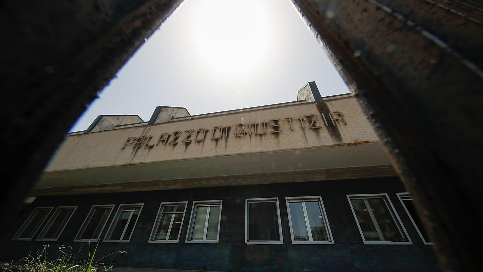 An external view of the Brindisi law court.June 22, 2022