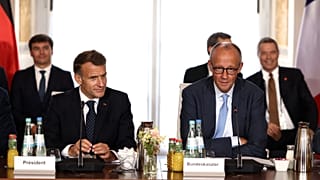 Emmanuel Macron et Friedrich Merz en Allemagne le 17 juillet 2026