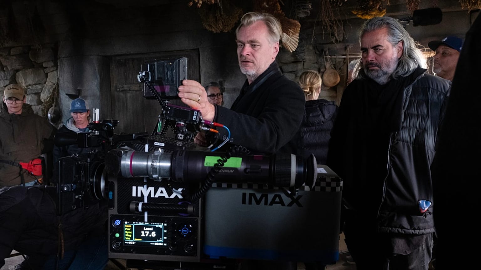 The Odyssey filminin çekimlerinde Christopher Nolan.