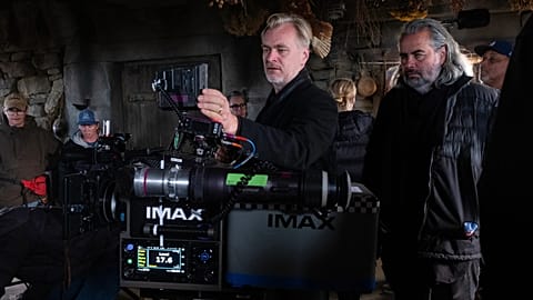 The Odyssey filminin çekimlerinde Christopher Nolan.