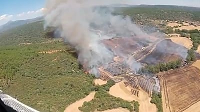 El incendio de La Mierla ha arrasado unas 2.000 hectáreas en la Sierra Norte de Guadalajara