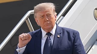 US-Präsident Donald Trump landet am Freitag, 17. Juli 2026, mit der Air Force One auf dem New Yorker John F. Kennedy International Airport.