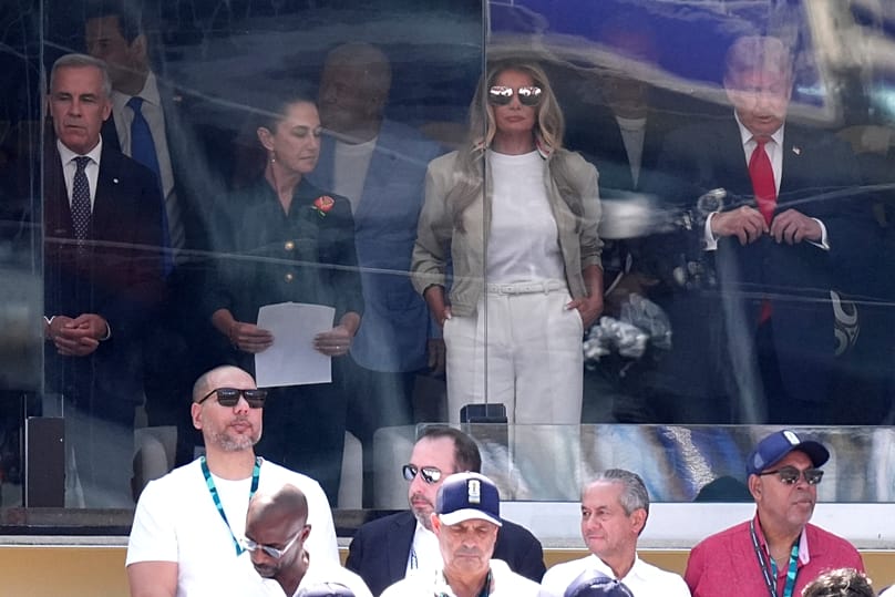 Trump en la grada durante la final del Mundial, España - Argentina, 19 de julio de 2026