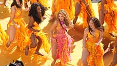 Shakira performs during the half-time show of the World Cup final between Spain and Argentina in East Rutherford, New Jersey, on 19 July 2026.