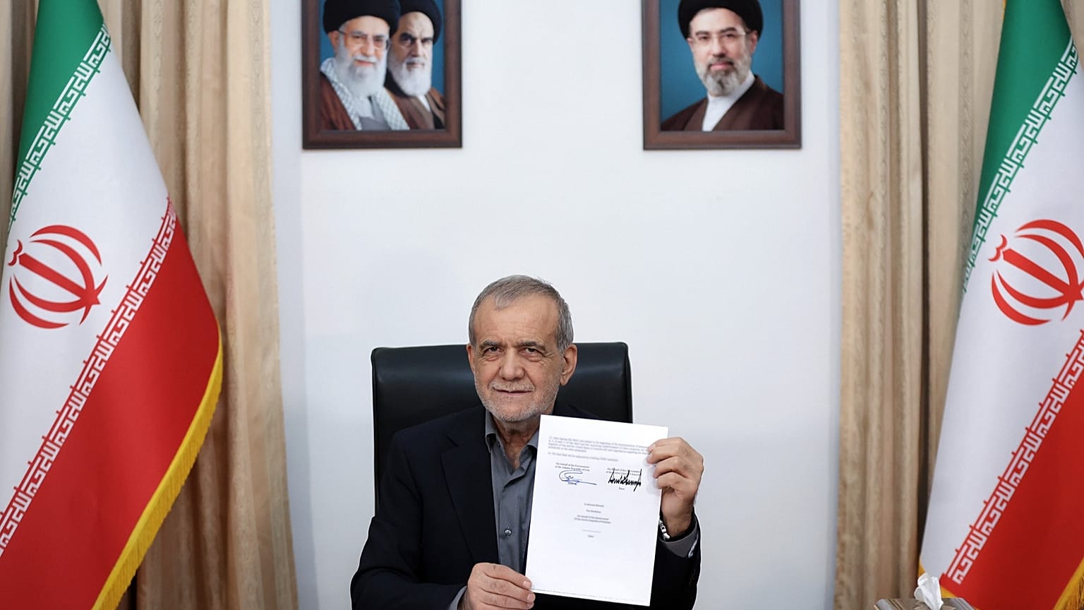 پزشکیان پس از امضای یادداشت تفاهم