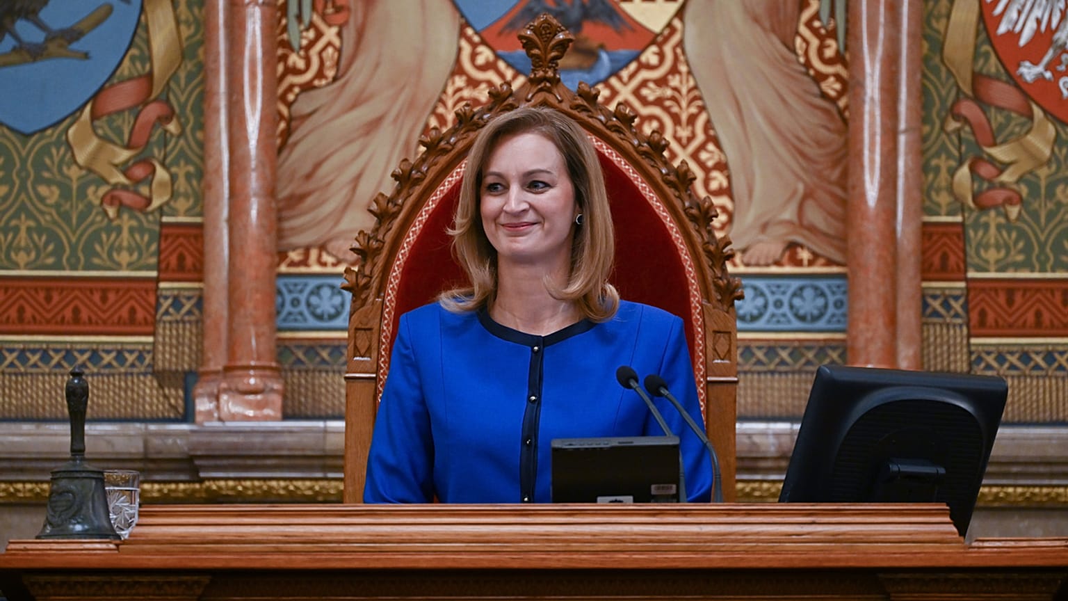Forsthoffer Ágnes az Országházban
