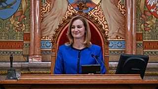 Forsthoffer Ágnes az Országházban