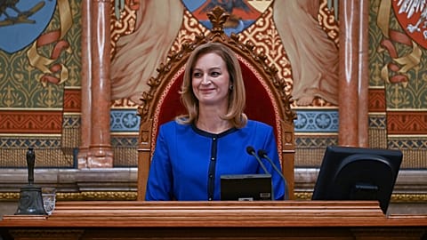 Forsthoffer Ágnes az Országházban