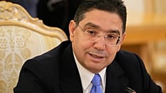 Il ministro degli esteri marocchino durante un incontro con il primo ministro russo 
