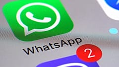 Aplicación de mensajería WhatsApp en un teléfono inteligente.