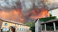 Fire in the village of Pontignac, in Provence, south of France, 21 July 2026