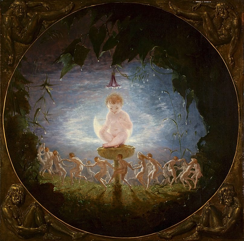 Richard Dadd: Puck, 1841. Olaj, vászon, 59,2 × 59,2. The Harris, Preston. 