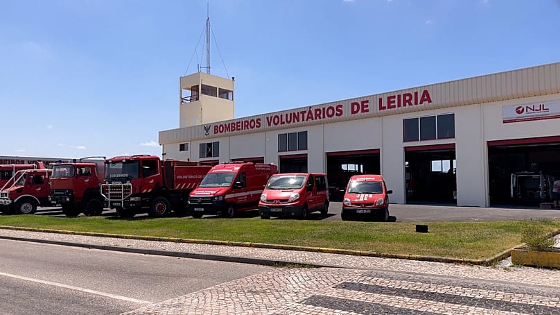 Cuartel de los Bombeiros Voluntários de Leiria tras los trabajos de reconstrucción, 23 de julio de 2026