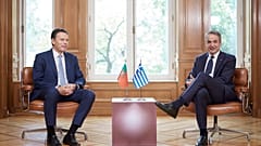 Primeiro-ministro de Portugal, Luís Montenegro, e primeiro-ministro da Grécia, Kyriakos Mitsotakis