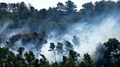 Archivo: imágenes de un incendio forestal en el suroeste de Francia en 2025