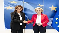 Συνάντηση της προσωπικής απεσταλμένης του Γενικού Γραμματέα του ΟΗΕ Άνχελα Ολγκίν με τον Ούρσουλα Φον ντερ Λάιεν