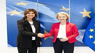 Συνάντηση της προσωπικής απεσταλμένης του Γενικού Γραμματέα του ΟΗΕ Άνχελα Ολγκίν με τον Ούρσουλα Φον ντερ Λάιεν