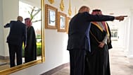 دونالد ترامپ، رئیس‌جمهوری آمریکا و محمد بن سلمان، ولی‌عهد سعودی در کاخ سفید، نوامبر ۲۰۲۵