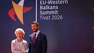 European Commission President Ursula von der Leyen and President of Montenegro Jakov Milatović.