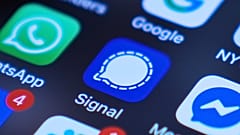 L'app Signal su uno smartphone, visibile sullo schermo del dispositivo mobile.