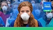 Doctors gather to protest in London, Saturday Oct. 12, 2019, to highlight deaths caused by air pollution