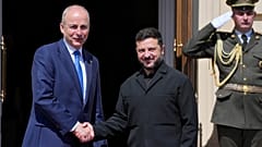 Micheál Martin et Volodymyr Zelenskyy à Kyiv