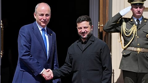 Михол Мартин и Владимир Зеленский в Киеве.