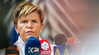 Η υπουργός Εξωτερικών της Λετονίας Μπάιμπα Μπράζε.