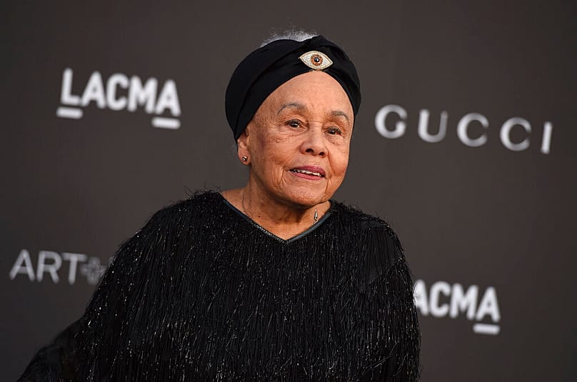 Betye Saar arrives at the 2019 LACMA Art and Film Gala at Los Angeles County Museum of Art on Saturday, Nov. 2, 2019, in Los Angeles. 