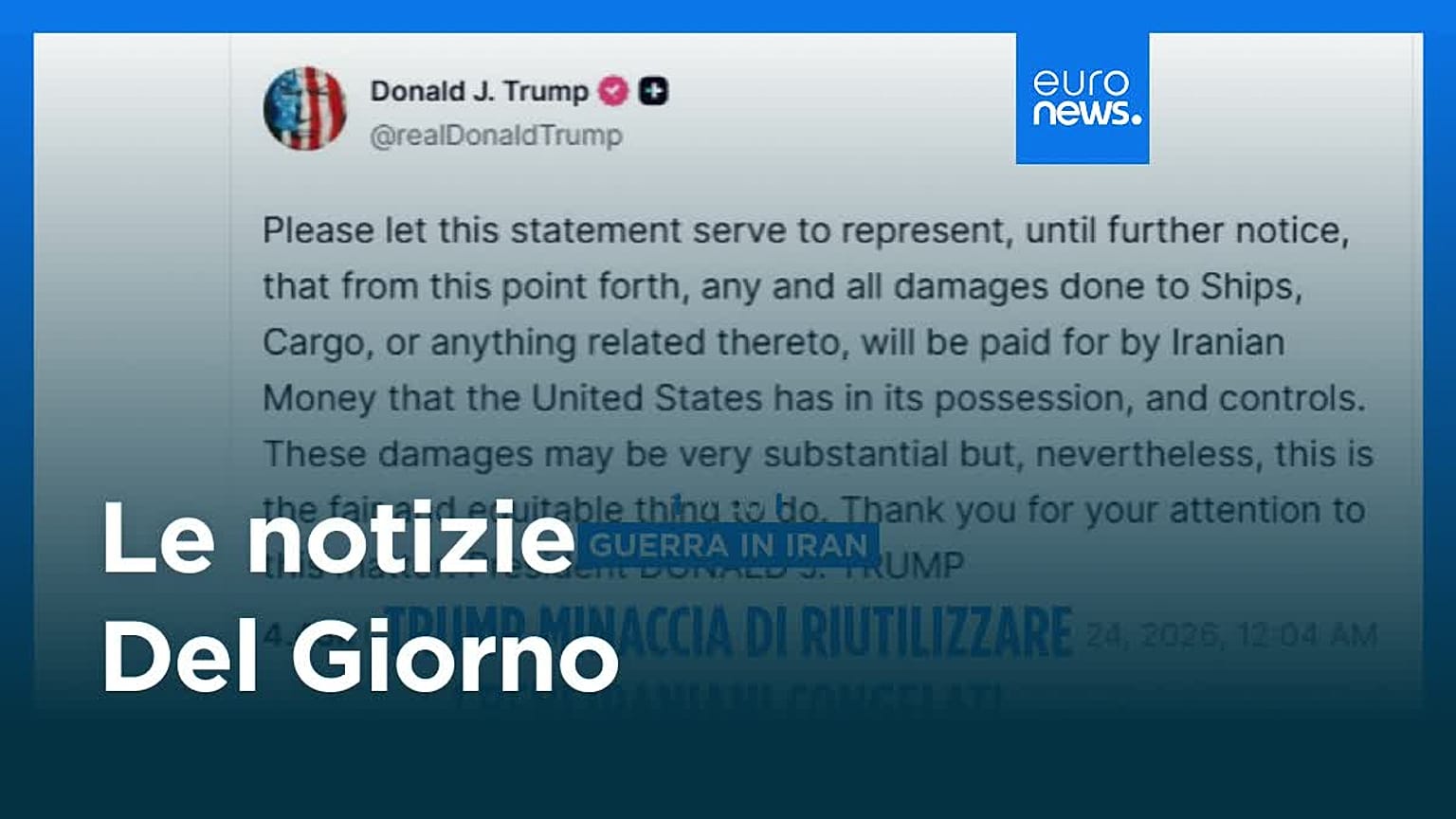Le notizie del giorno | 24 luglio 2026 - Serale