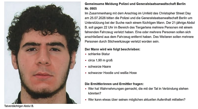 Image released by Berlin police