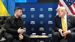 Volodymyr Zelenski, presidente de Ucrania, y Donald Trump, presidente de Estados Unidos