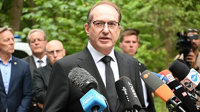 Innenminister Alexander Dobrindt (CSU) nach dem Anschlag, 26.07.2026.