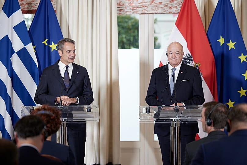 Η συνέντευξη τύπου των ηγετών Ελλάδας και Αυστρίας