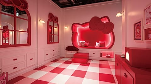 The Hello Kitty room at the Hotel Floria Tokyo - Sanrio Characters Exhibition