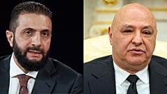 الرئيس السوري الانتقالي أحمد الشرع (يساراً) والرئيس اللبناني جوزاف عون.