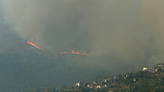 Incêndio nos arredores de Castro Daire, quinta-feira, 19 de setembro de 2024.