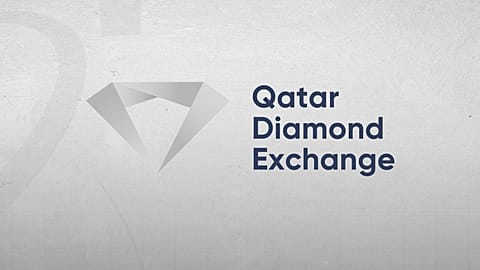 Qatar Diamond Exchange logo.