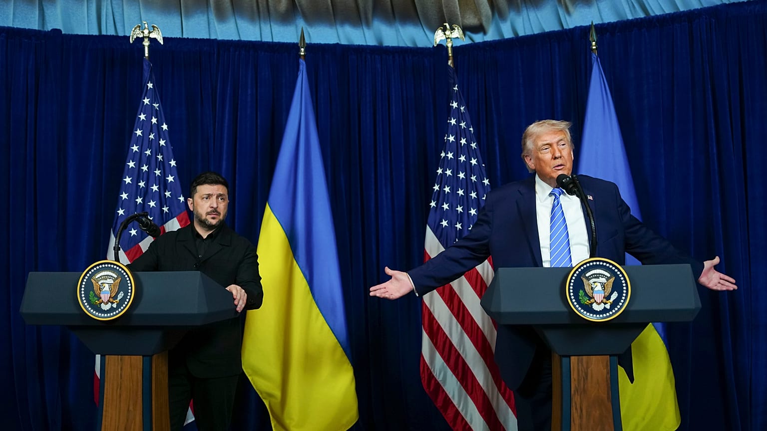 Zelenszkij és Trump a NATO ankarai közgyűlésén