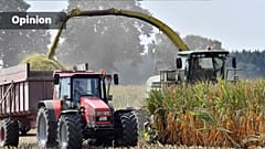 Farmers harvest a cornfield in Dorsten, Germany, 2018 (AP Photo/Martin Meissner)