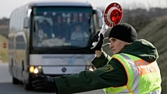 German police's border control