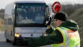 German police's border control