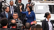 La todavía presidenta electa de Perú, Keiko Fujimori, llega al Ministerio de Relaciones Exteriores antes de su toma de posesión en Lima, el 28 de julio de 2026.